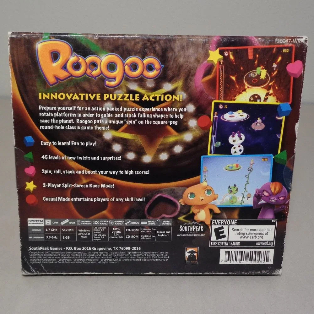 ROOGOO Innovative Puzzle Action! New PC CD-ROM Video Game